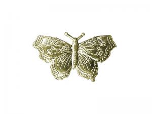 Schmetterling aus Pappe gold